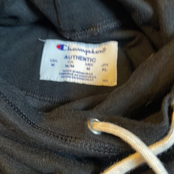 Champion Black Drawstring Turtle Neck Sweatshirt - Picture 2 of 3